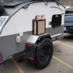 The 2024 Ford Ranger hooked up to a small tear-drop camper. (Photo by Tim Esterdahl) Ford Ranger 1